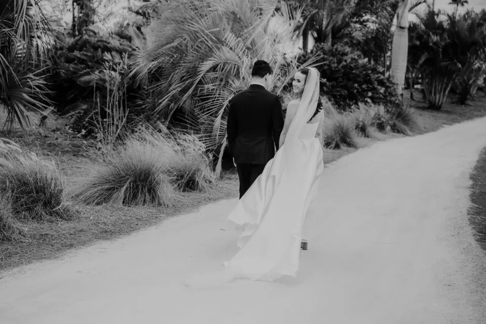 South Florida wedding editorial portrait